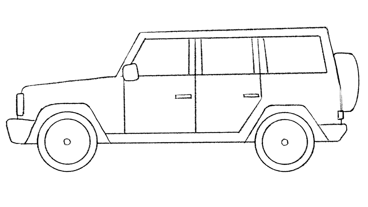 how to draw an suv featured image