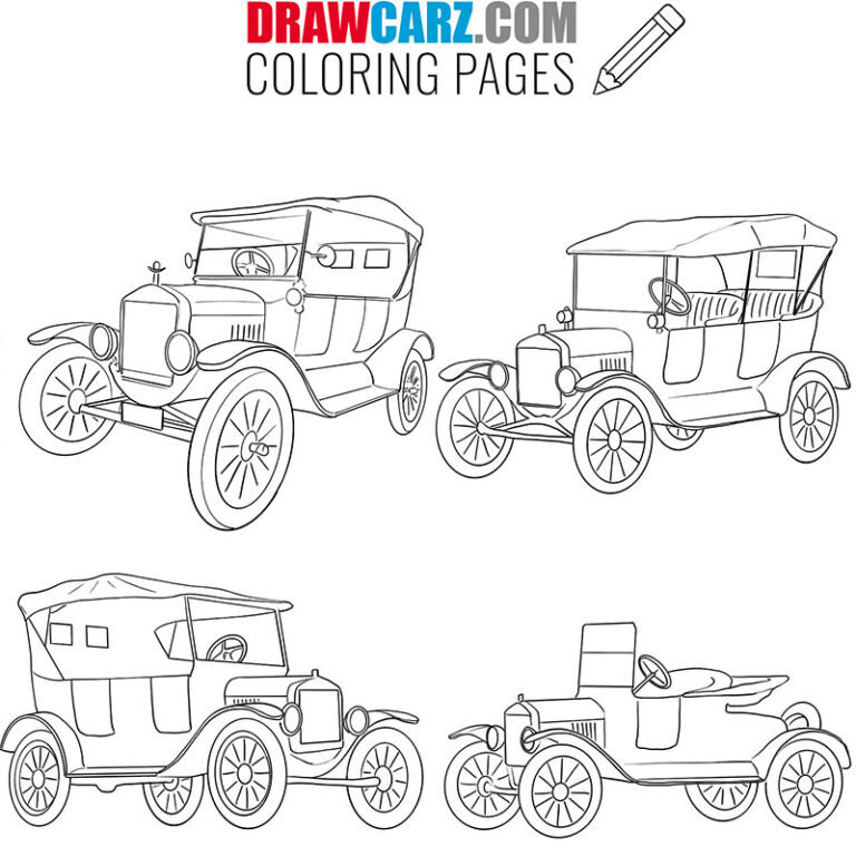 Ford Model T Coloring Pages