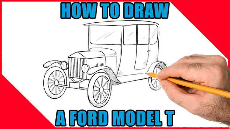 How to Draw a Ford Model-T: Video Tutorial