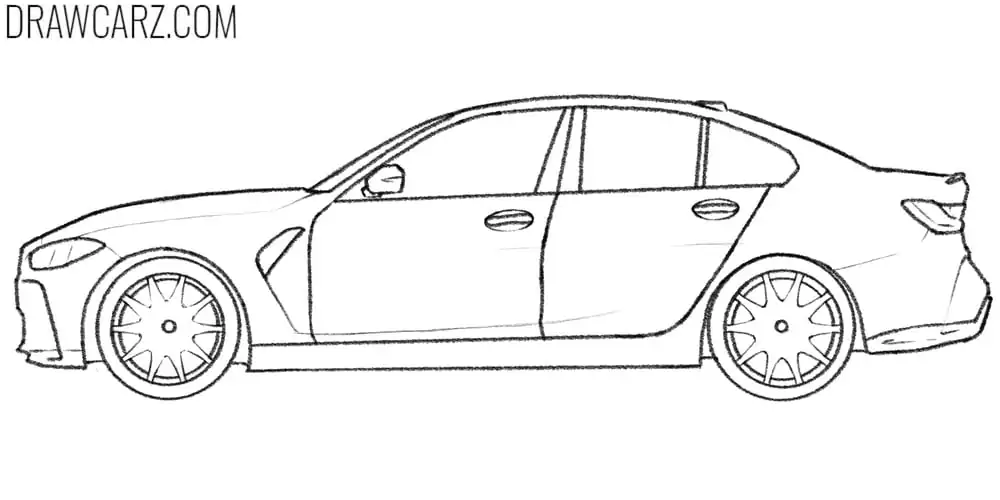 Trace your BMW M3 drawing