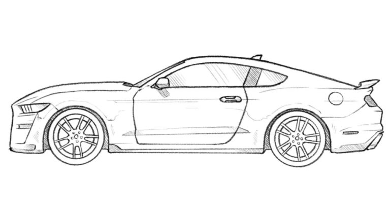 how to draw a ford shelby featured image