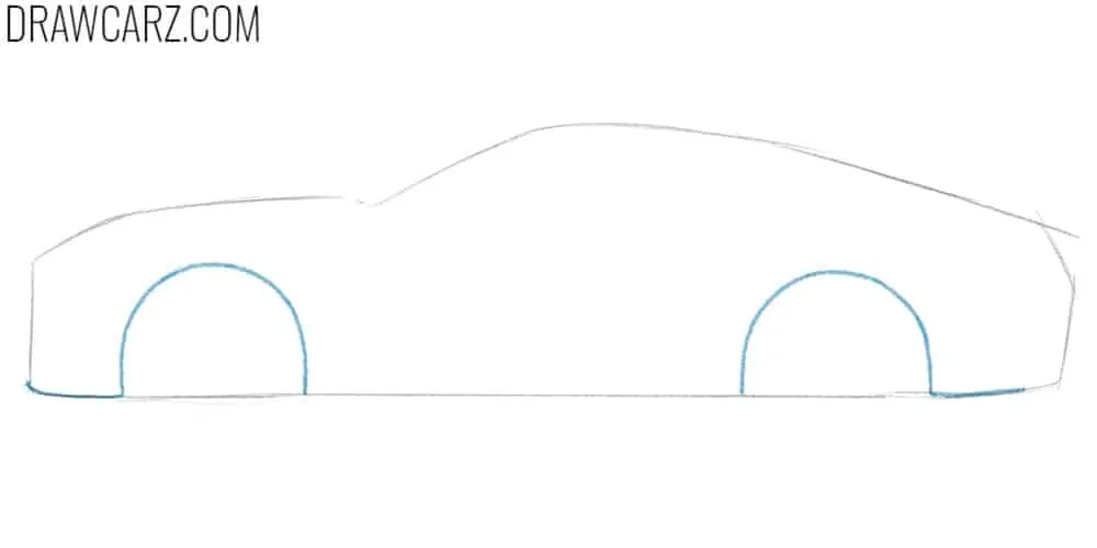 Draw the Ford Shelby wheel arches