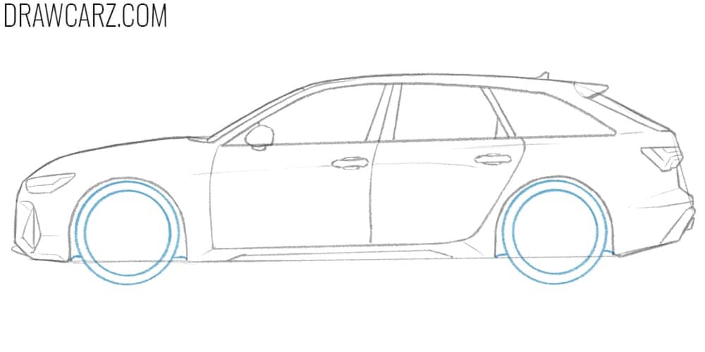 Add the wheels of the car