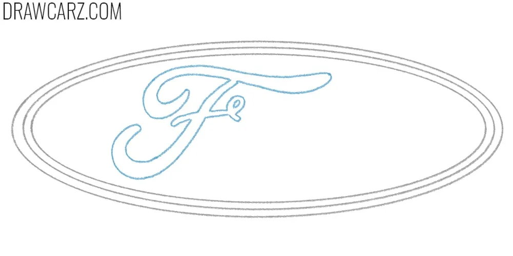 Sketch the first letter of the logo