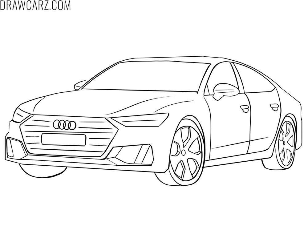 audi coloring sheet