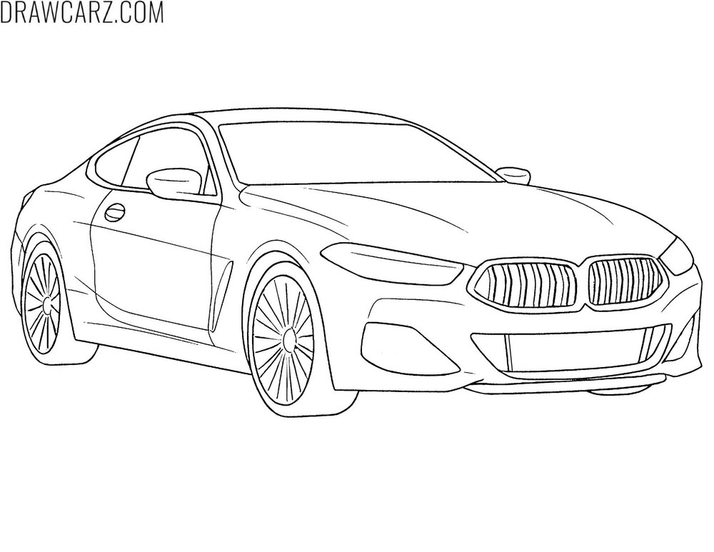bmw 8 series coloring sheet