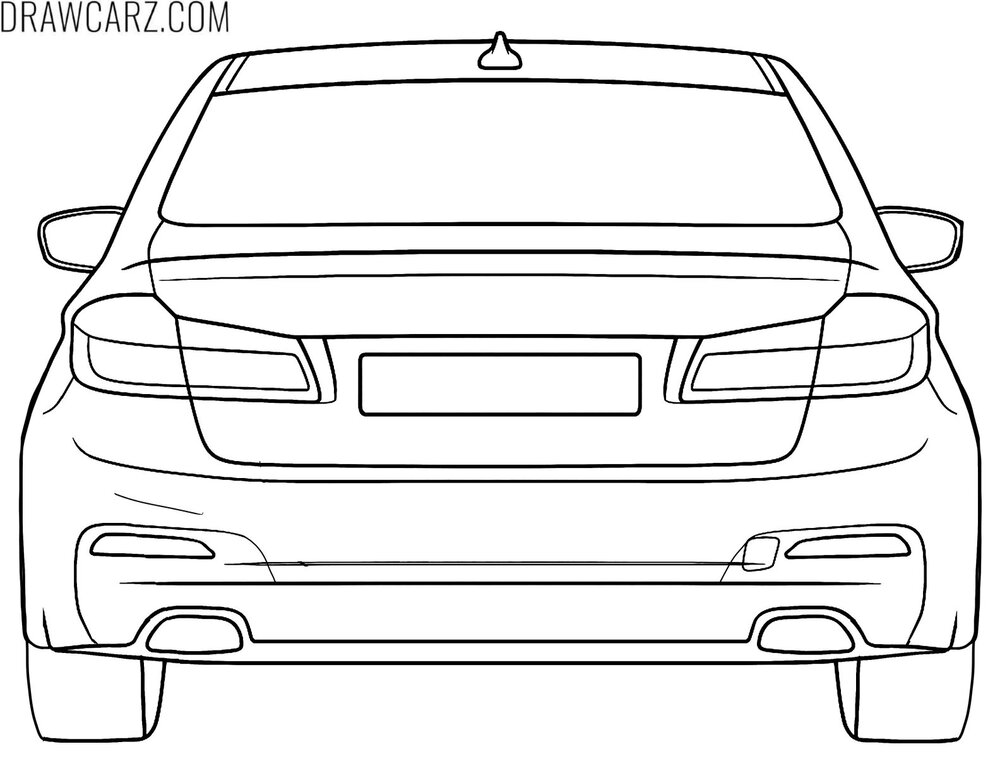 bmw back coloring page