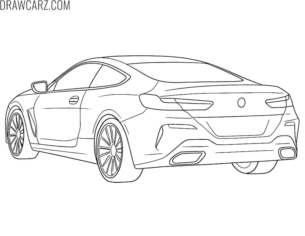 bmw from the back to color