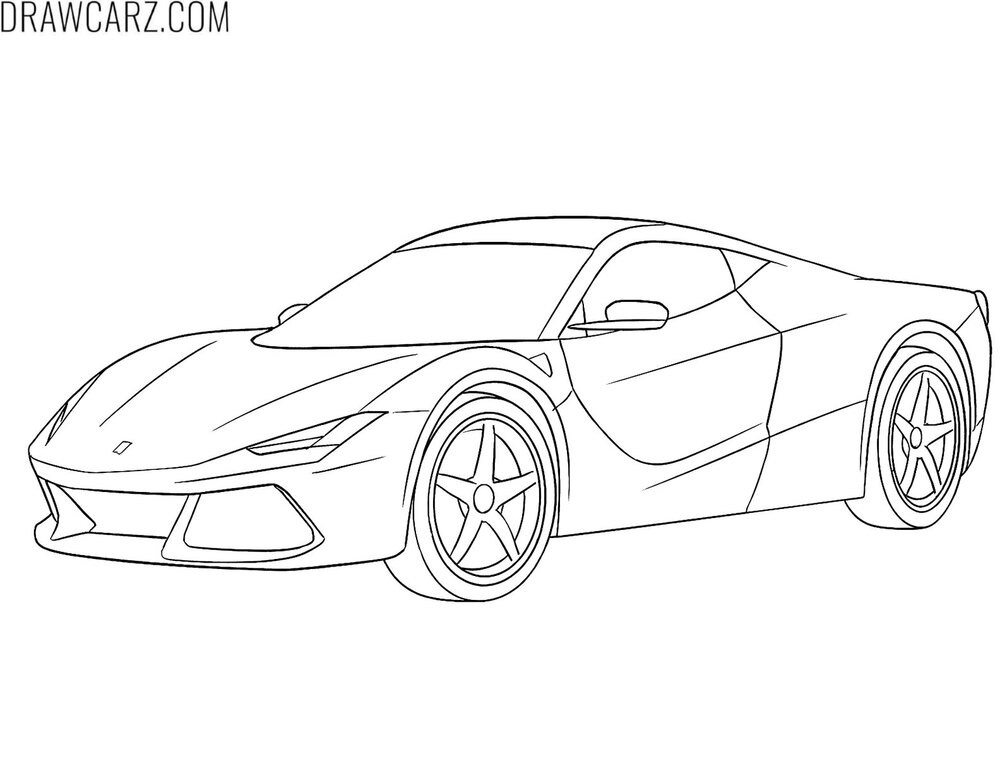 ferrari coloring sheet