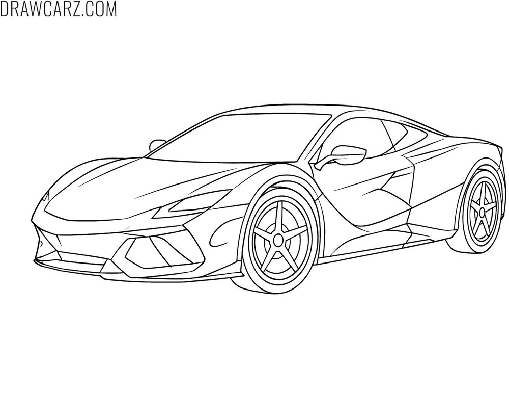 ferrari f8 turbo coloring sheet