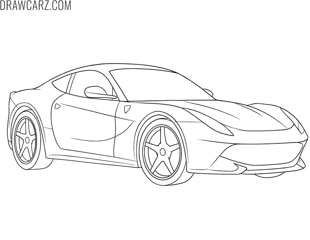 ferrari ff coloring page