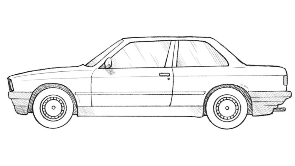 How To Draw A BMW E30 DrawCarz