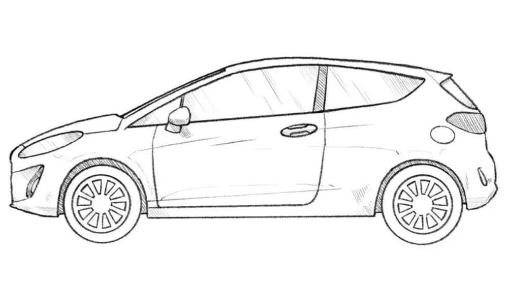 how to draw a ford fiesta featured image