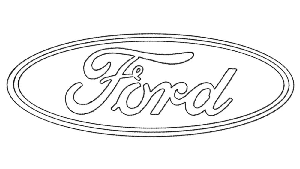 how to draw a ford logo featured image