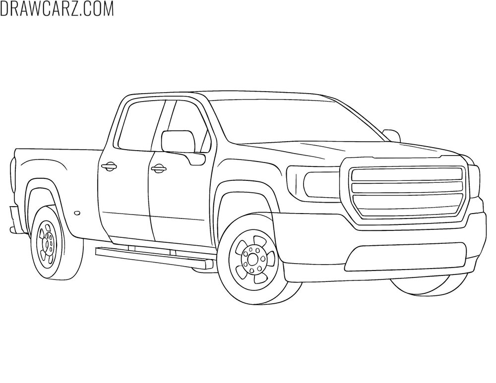 pickup truck coloring page