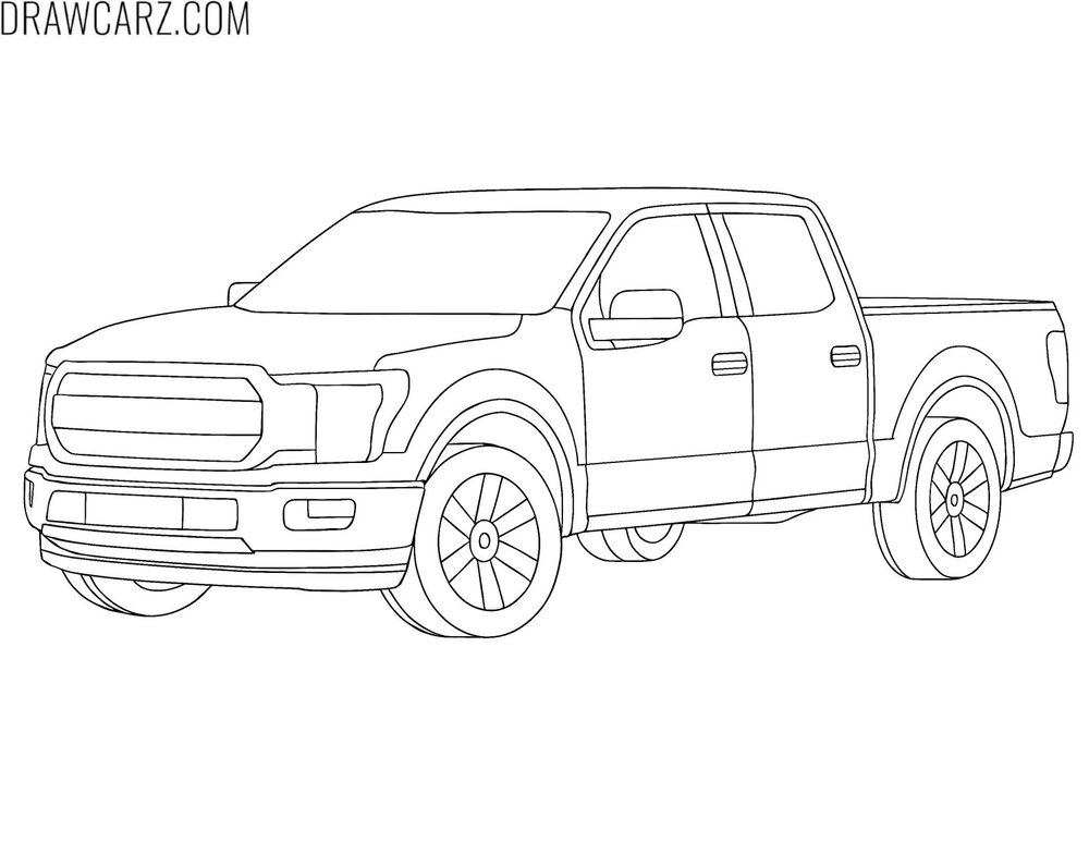 pickup truck coloring sheet