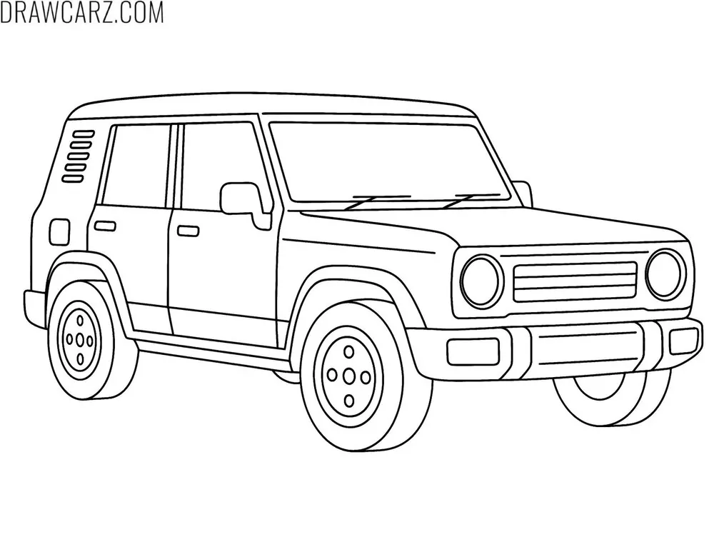 suv car coloring sheet
