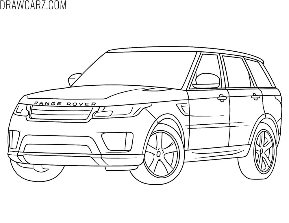 suv coloring sheet