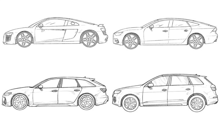 Audi drawing ideas featured image