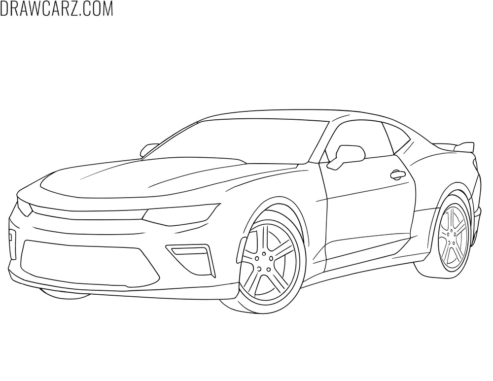 American sports car coloring page