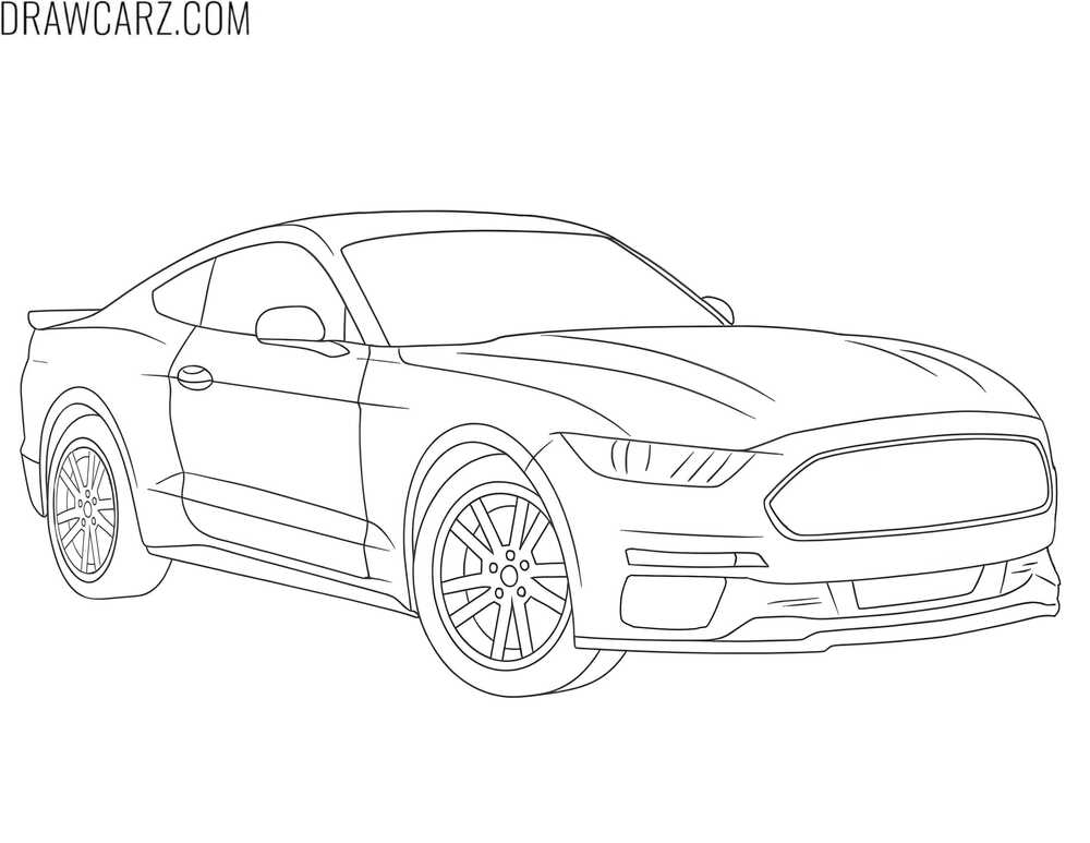 ford mustang coloring sheet