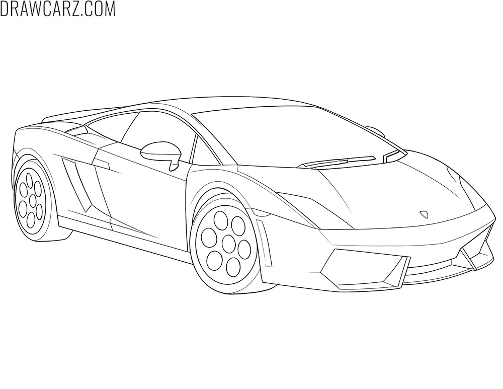 lambo gallardo coloring sheet