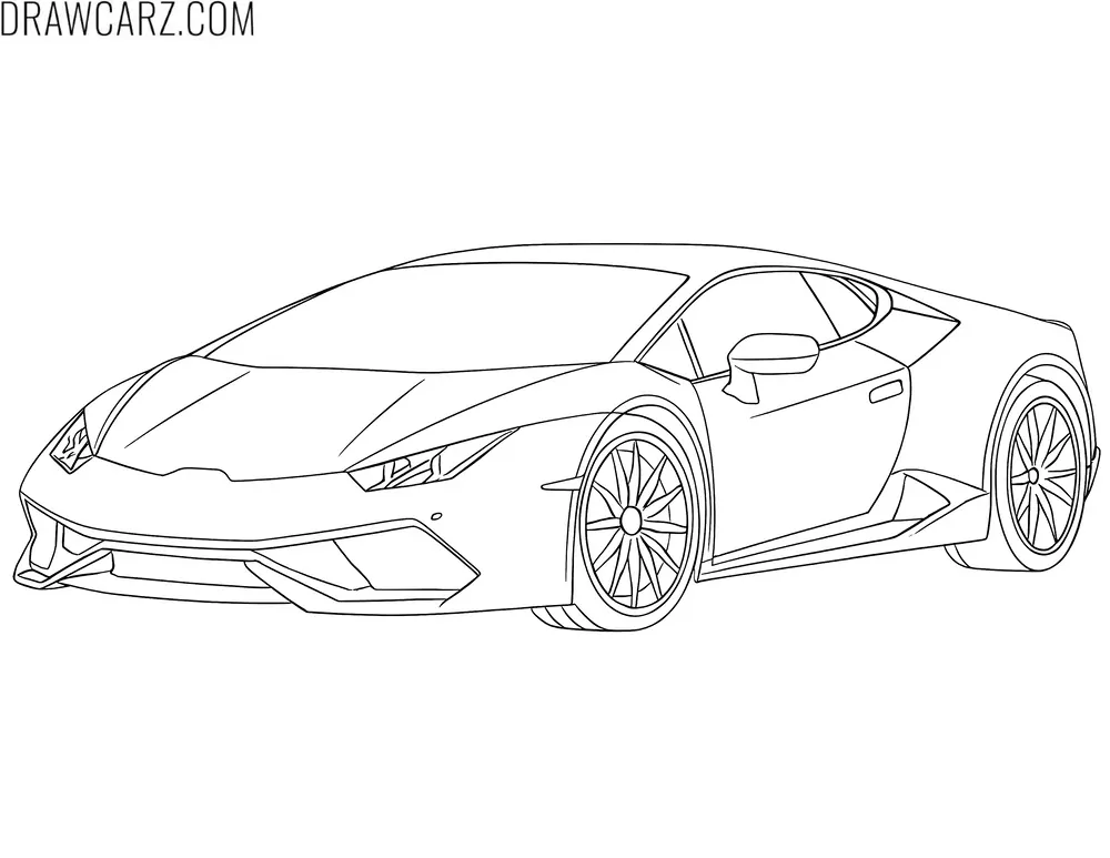 lamborghini huracan coloring page