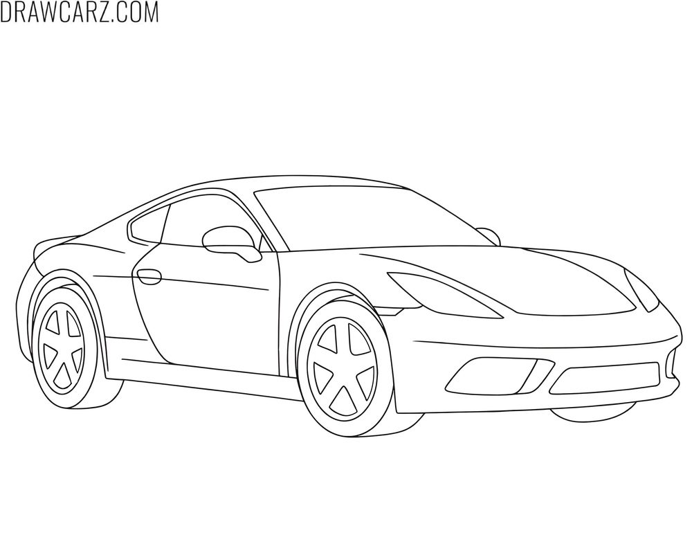 Simple sports car to color