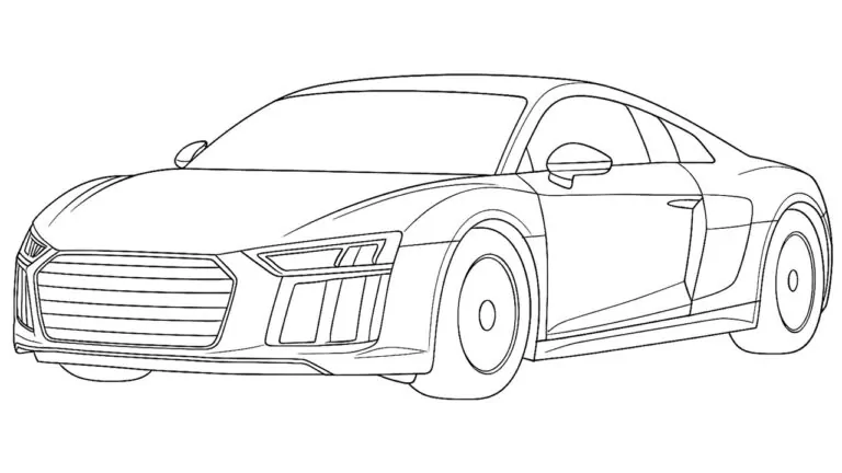 sports car coloring pages featured image