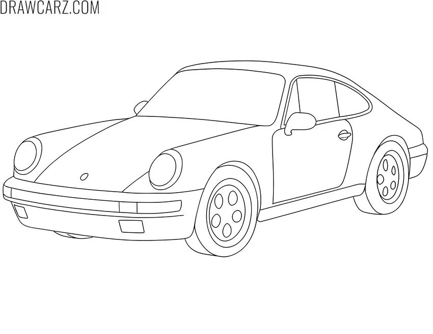 Classic Porsche coloring sheet