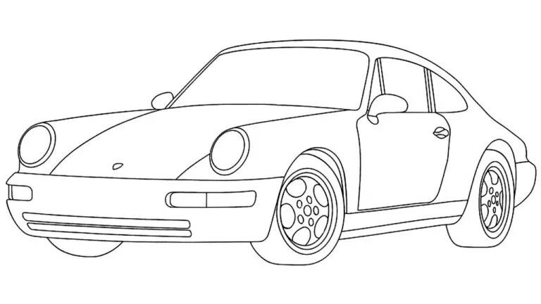 how to draw a porsche featured image