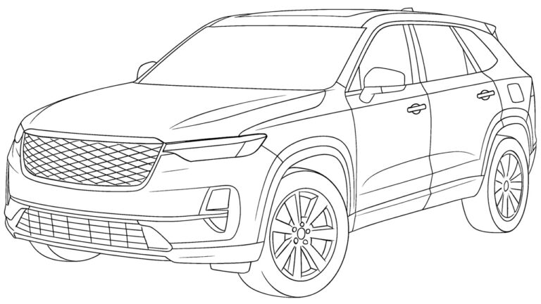 suv coloring pages featured image