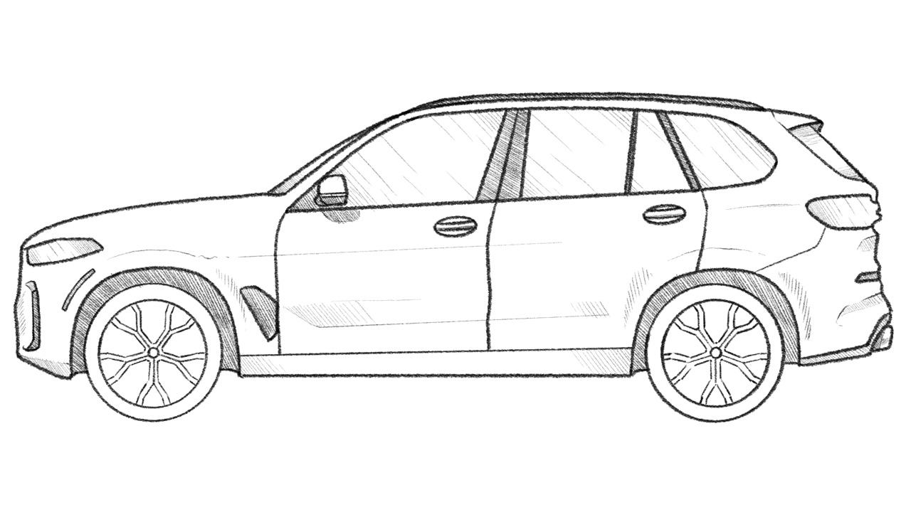 how to draw a bmw x5 featured image