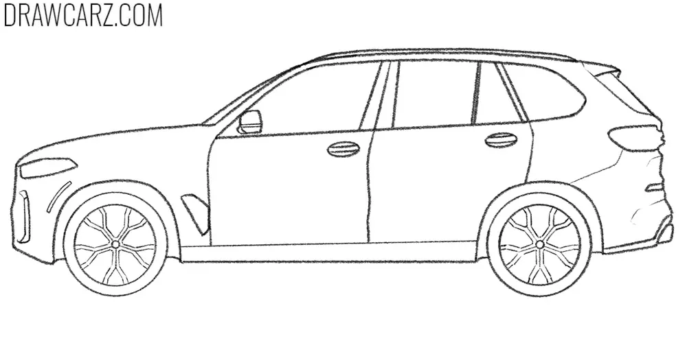 Finalize the BMW X5 outline