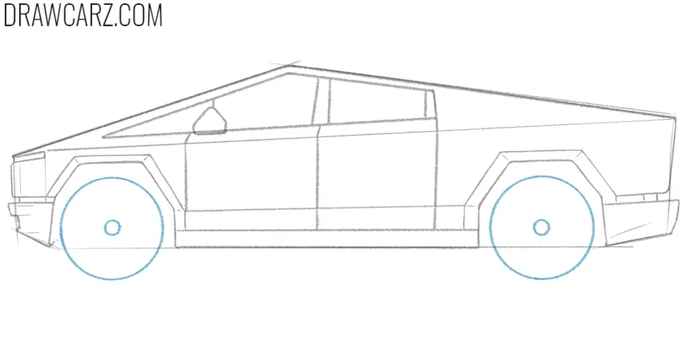 Add the wheels of the EV