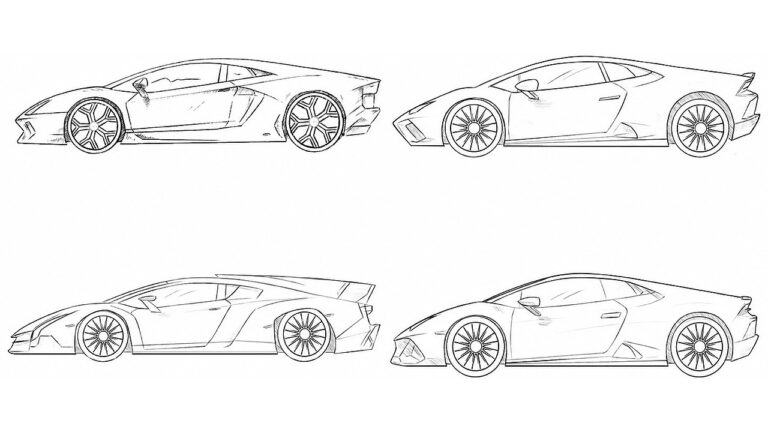 lamborghini drawing ideas featured image